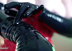 Latex Rubber Gloves Video, Good-luck piece Arya Grander